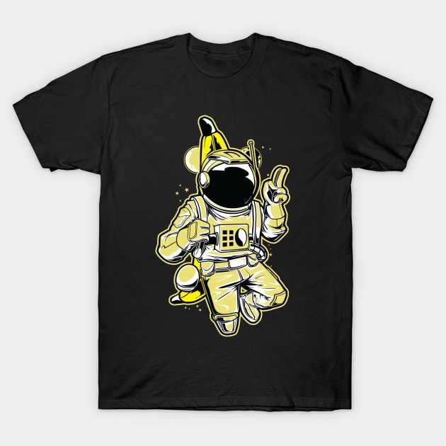 Astronaut Banana Lover T-Shirt by Teewyld